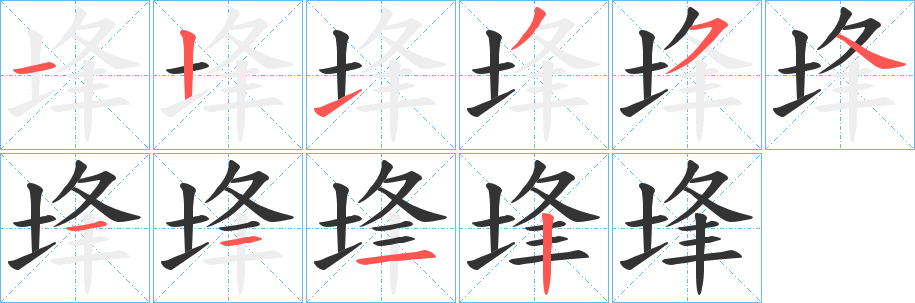 埄的筆順筆畫(huà)