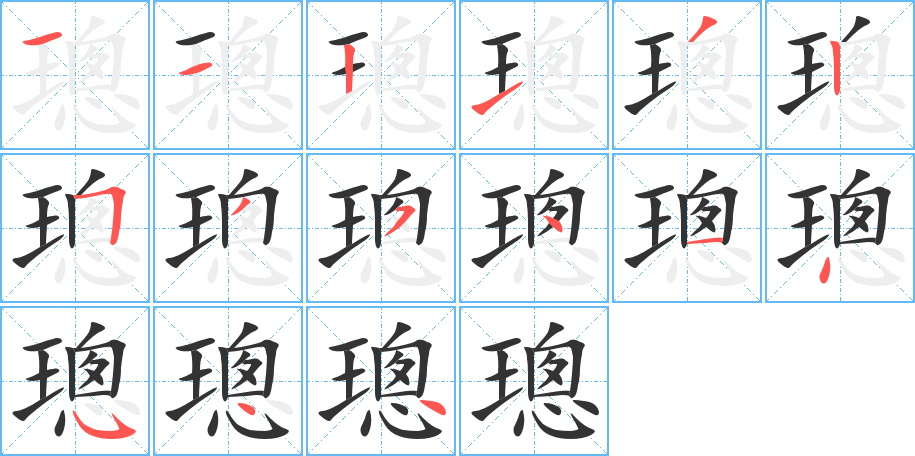 璁的筆順筆畫