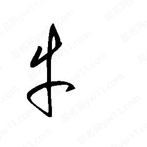 王世剛寫(xiě)的草字牛